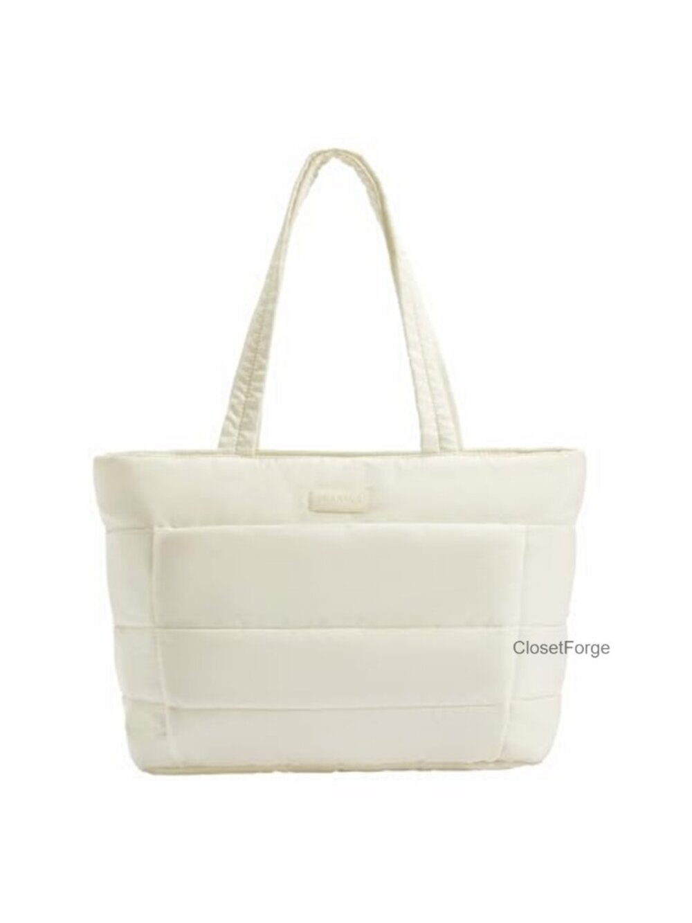 Puffer Tote Bag for Women - Large Quilted Nylon Travel Work Bag, Fits 15.6